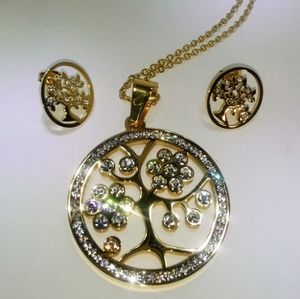 Round tree jewelery set